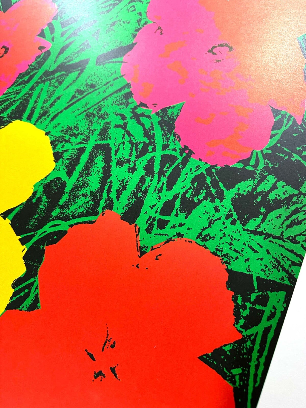 Red Flowers 1970 By Andy Warhol Pop Art Poster  French Printing On Heavy Stock