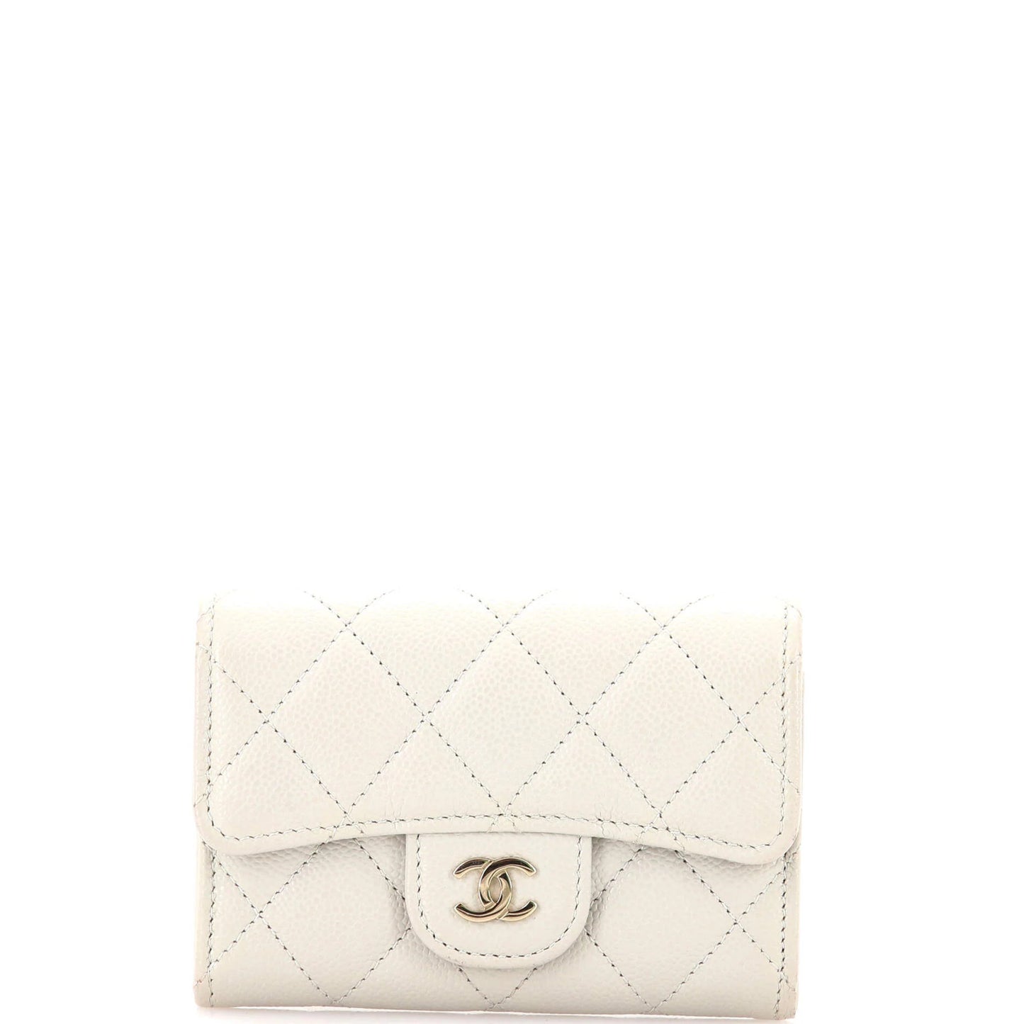 Chanel Classic Flap Card Case Quilted Caviar