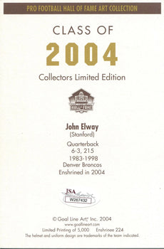 John Elway 1St Day Cover Envelope (Jsa)