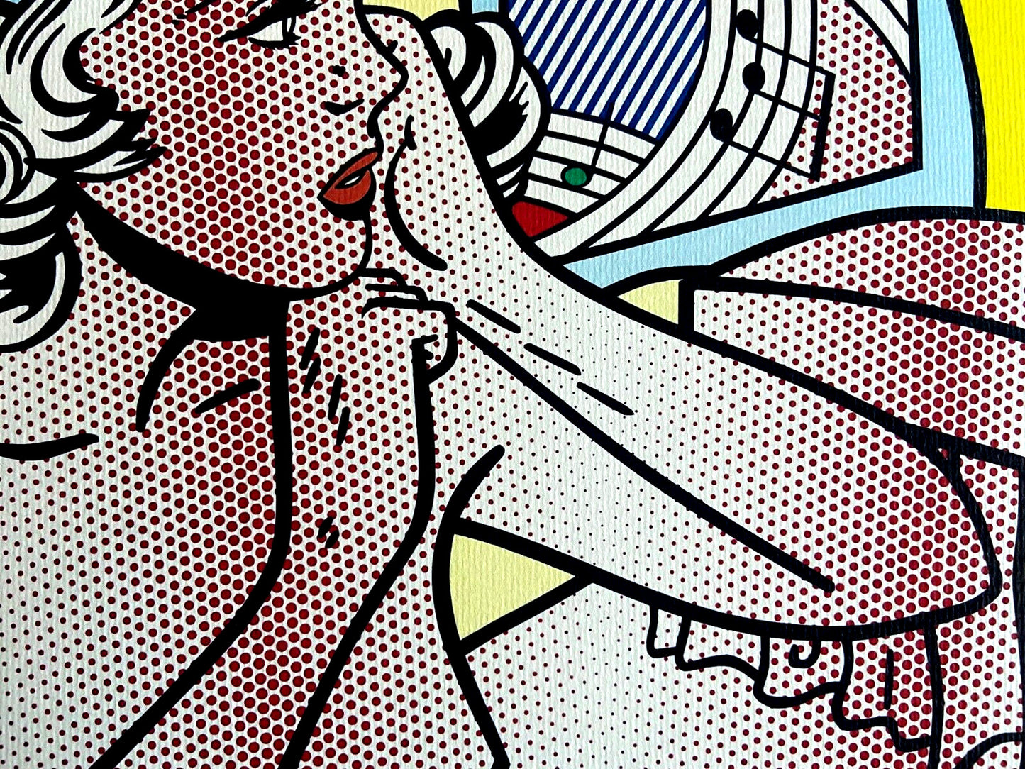 Roy Lichtenstein Lithograph Coa Signed Numbered Limited