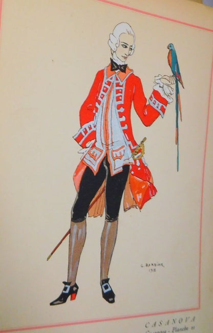 1921 George Barbier Casanova Panorama Dramatique Complete 24 Pochoir Plates Art