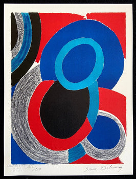 Sonia Delaunay Lithograph Coa Signed In Pen