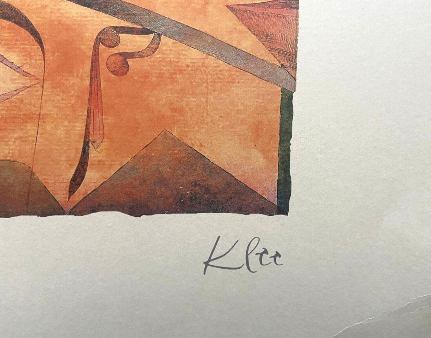 Paul Klee Lithograph 1969 Coa Signed Op Published - Joseph Albers