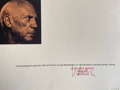 Pablo Picasso Lithograph Coa Signed Numbered By Hand