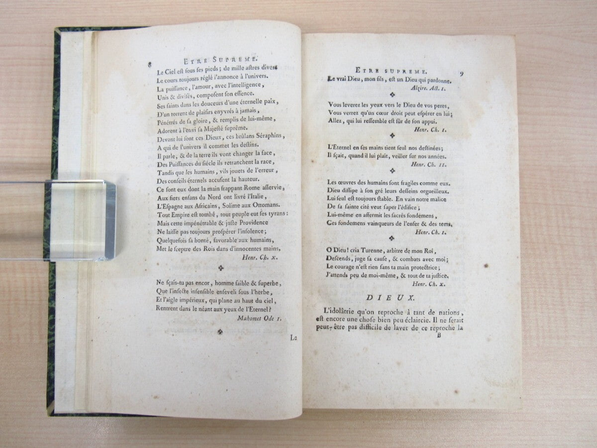 Voltaire Lesprit De Monsieur De Voltaire 1759 First Edition Rare Collectible