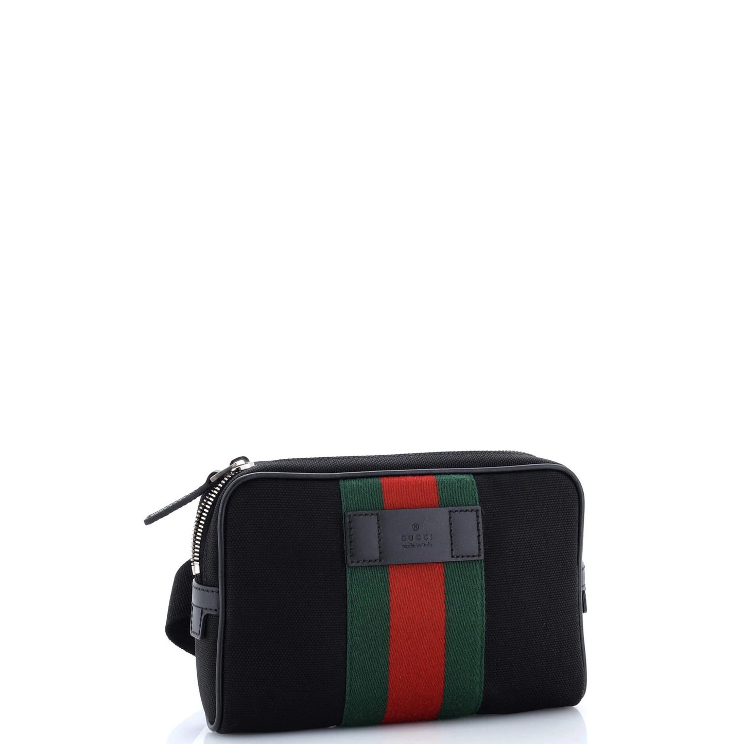 Gucci Web Zip Around Waist Bag Techno Canvas