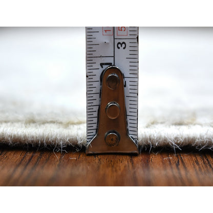 2'9"X16' Gray Hand Knotted Angora Oushak Soft Wool Xl Runner Rug