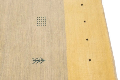 Modern Lori Gabbeh Rug Hand-Loomed Tribal Border
