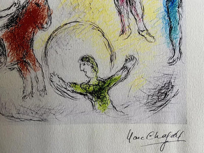 Marc Chagall Coa Lithograph Hand Numbered Signature Catalogued
