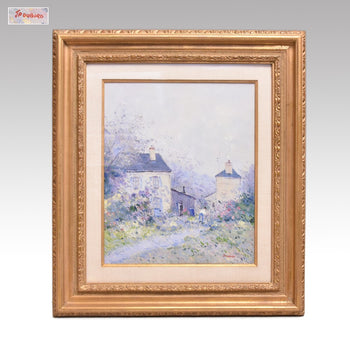 Jean Pierre Dubord (France) Le Jardinier Signed Original Painting Oil Canvas