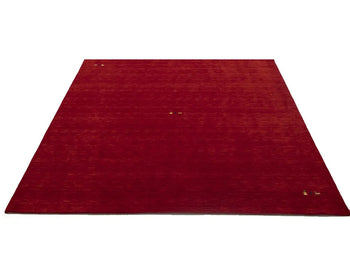 Cherry Red Gabbeh Modern Rug Tribal Square