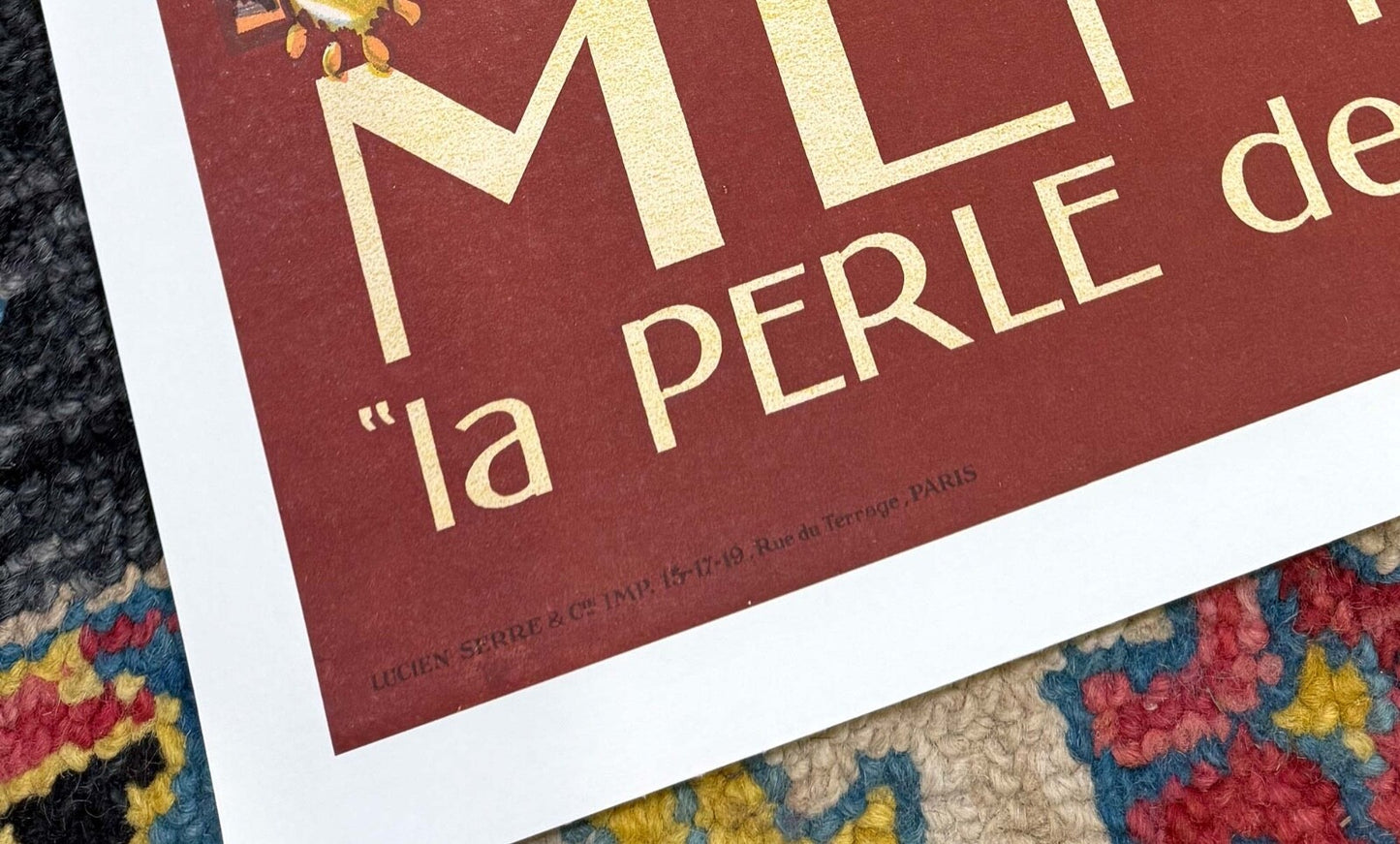 Menton Poster By James Richard 1930 For Plm French Railways Authentic Original