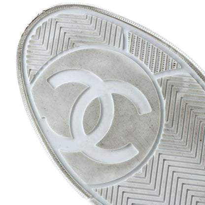 Chanel Women'S Cc Low-Top Sneakers Perforated Leather