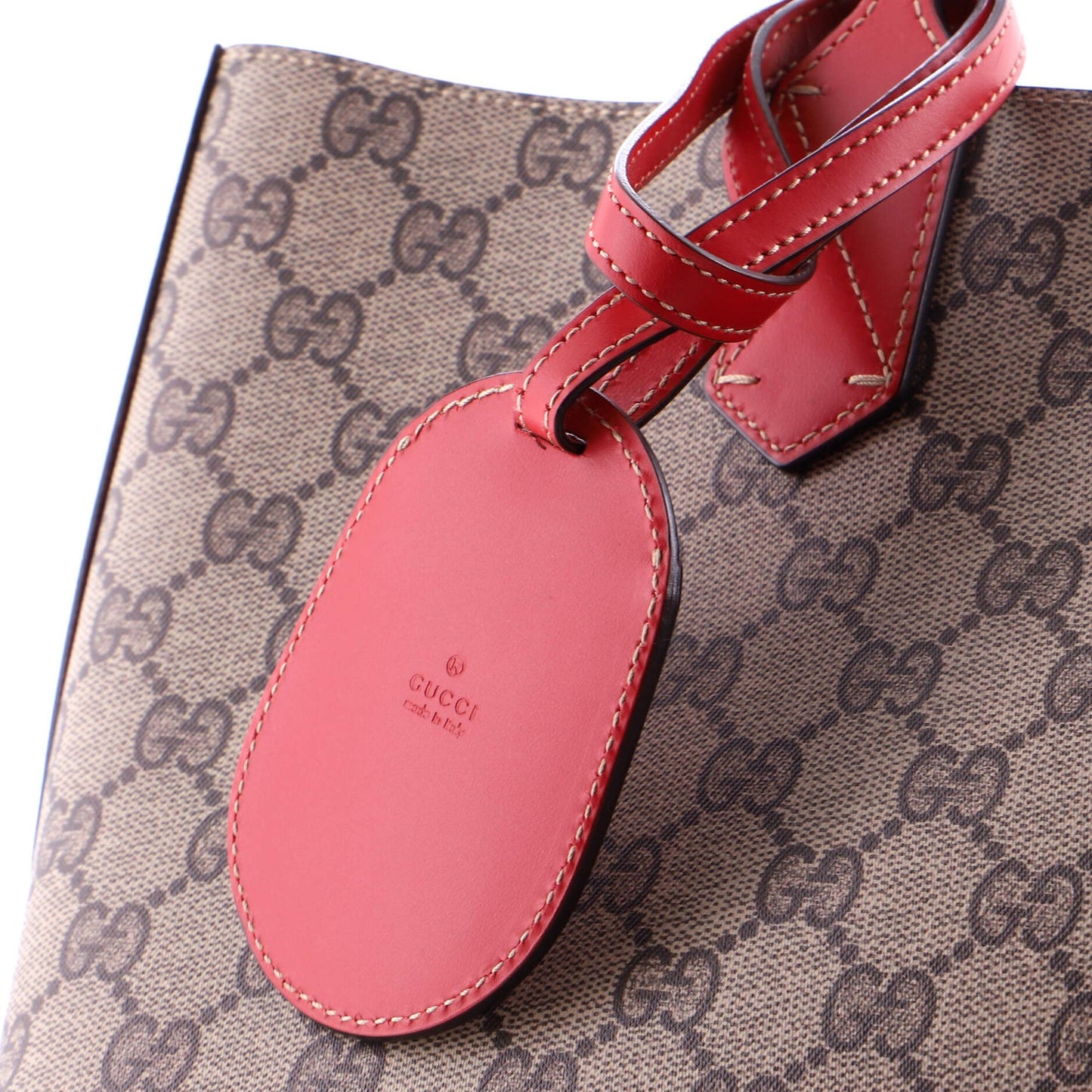 Gucci Reversible Tote Gg Print Leather Small