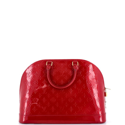Louis Vuitton Alma Handbag Monogram Vernis Gm