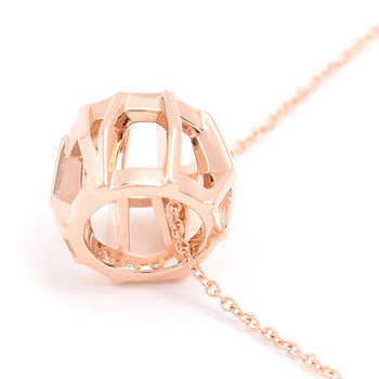 Tiffany & Co. Atlas X Open Pendant Necklace Pink Gold 750Pg