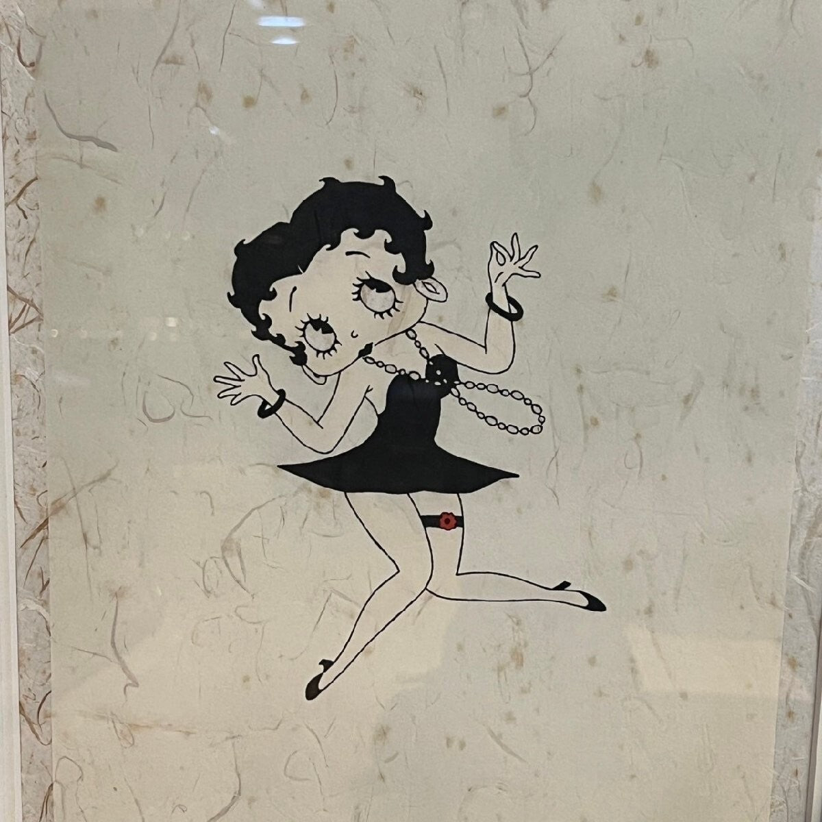 Framed Grim Natwick BettyBoop Lithograph Edition Autographed