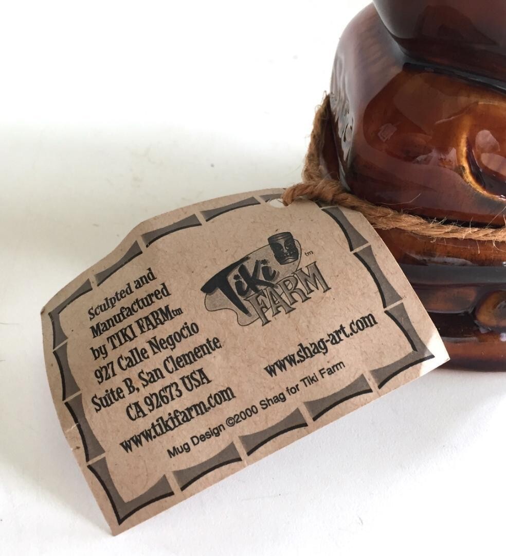 New Shag 2000 Tiki Farm Tunga-Toa Mug Limited To 250 Signed Numbered