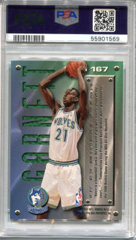 Kevin Garnett 1995 Fleer Metal #167 Psa Mint 9 Card