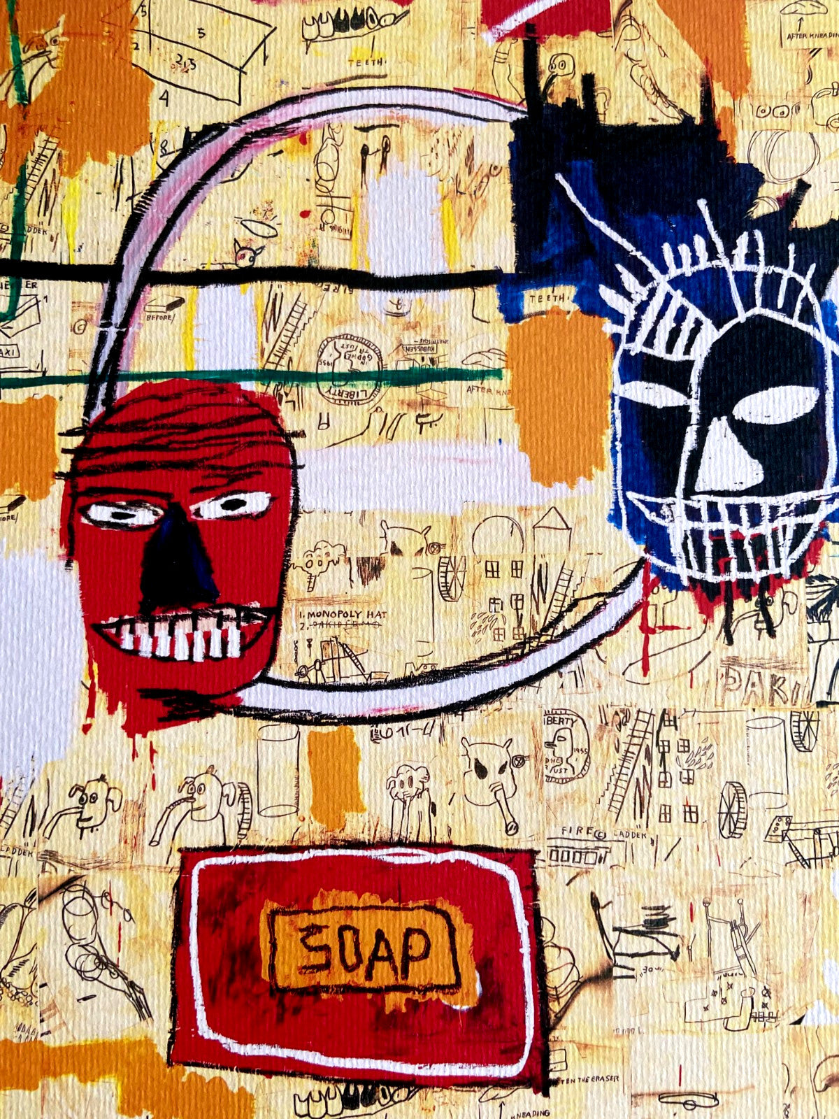 Jean-Michel Basquiat Lithograph Coa Signed Numbered By Hand