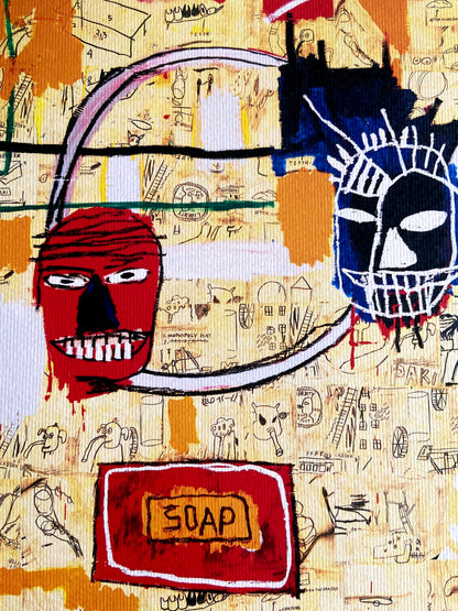 Jean-Michel Basquiat Lithograph Coa Signed Numbered By Hand