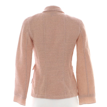 Chanel Women'S Vintage Button Up Blazer Wool Blend