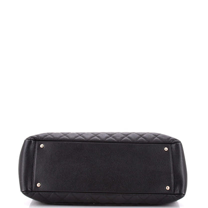 Chanel Grand Shopping Tote Quilted Caviar Xl