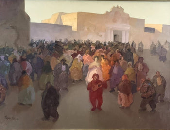 Tosar Granados Original Oil Painting Light And Shadow Large 25F Spanish Master