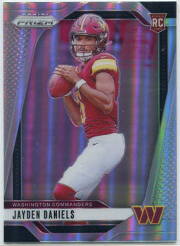 Jayden Daniels 2024 Panini Prizm Silver Prizm Rc