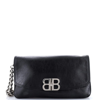 Balenciaga Bb Soft Flap Bag Leather Medium