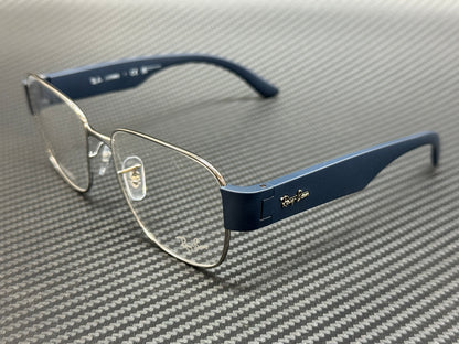Ray Ban Rx6532 3189 Gunmetal Matte Blue 55 Mm