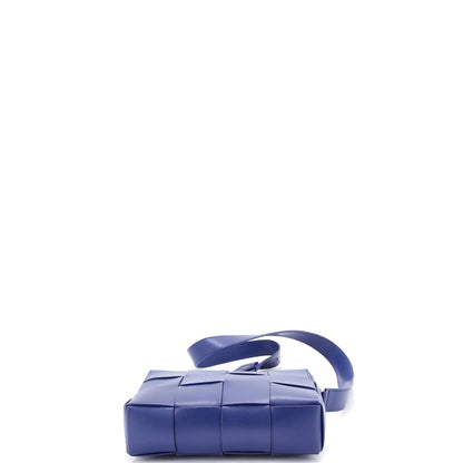 Bottega Veneta Cassette Camera Crossbody Bag Maxi Intrecciato Leather Small