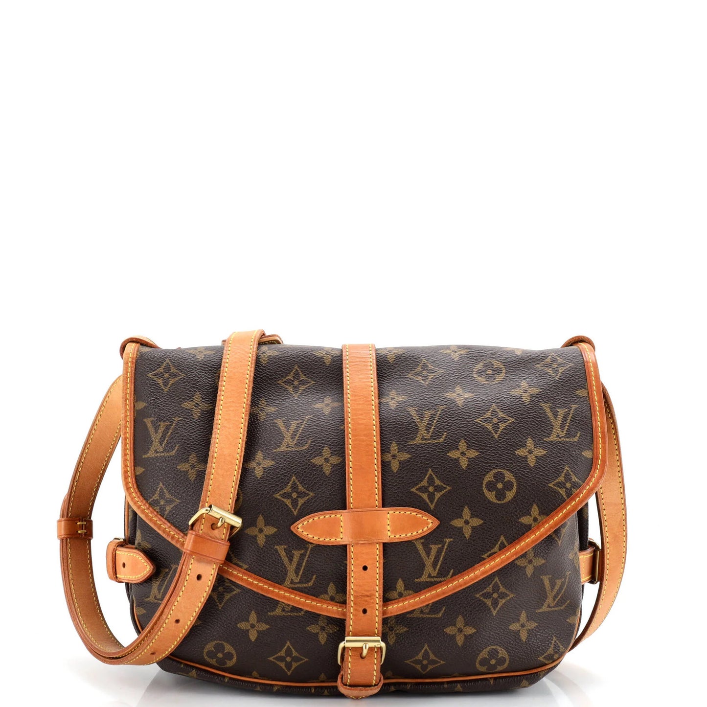 Louis Vuitton Saumur Handbag Monogram Canvas 30