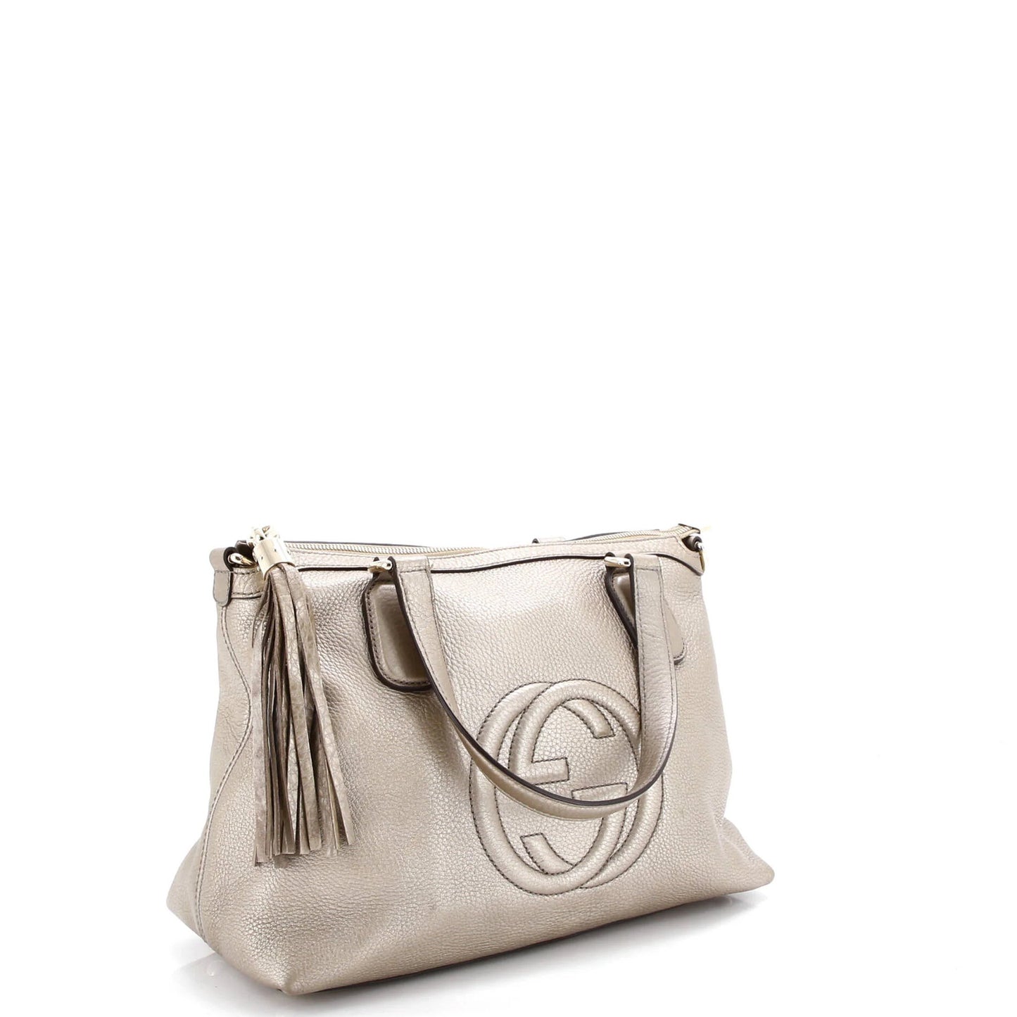 Gucci Soho Convertible Soft Top Handle Bag Leather