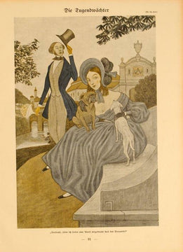 Simplicissimus 1913 By Heine Die Lugendwachter On Linen Original