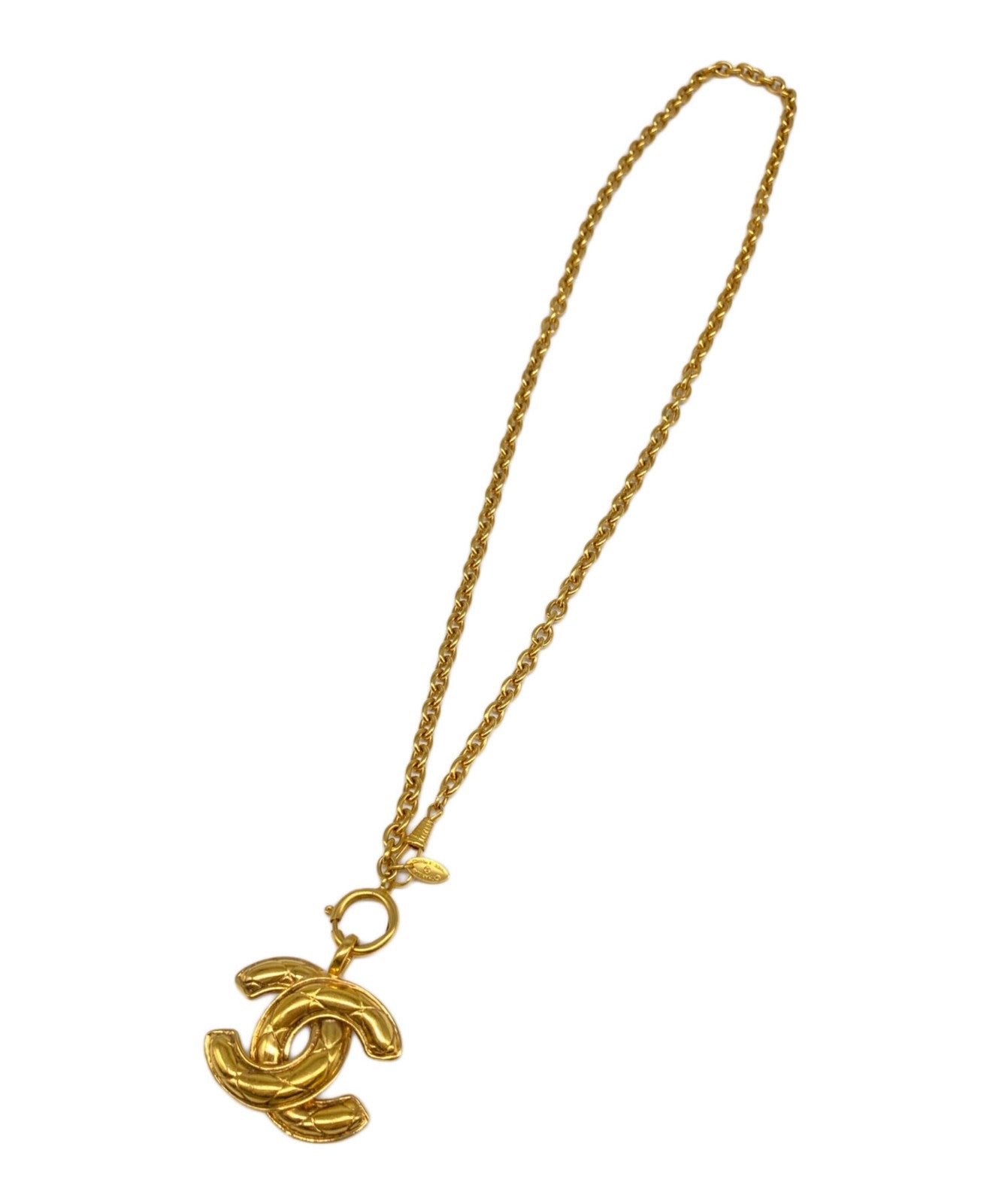 Chanel Vintage Coco Mark Chain Necklace