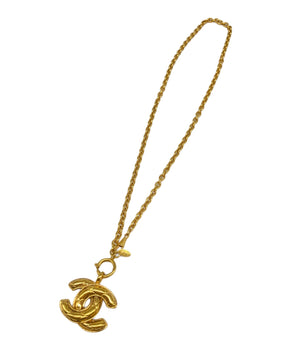 Chanel Vintage Coco Mark Chain Necklace