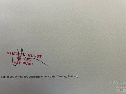 Donald Judd Lithograph Coa Signed Numbered Stamped