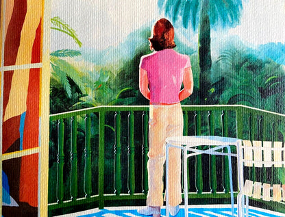 David Hockney Lithograph Coa Signed 180 Limited Numbered Edition
