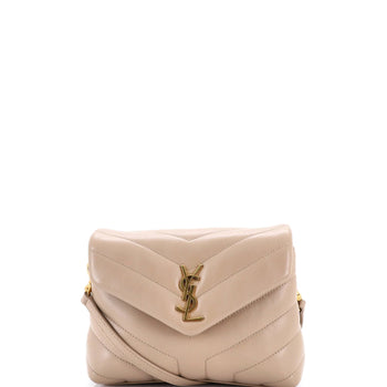 Saint Laurent Loulou Shoulder Bag Matelasse Chevron Leather Toy