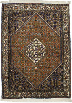 4X5 Ft Hand-Knotted Vintage Floral Rug Plush