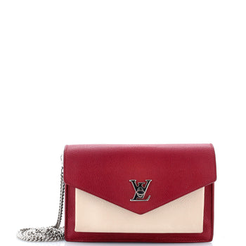 Louis Vuitton Mylockme Monochrome Handbag Leather Bb