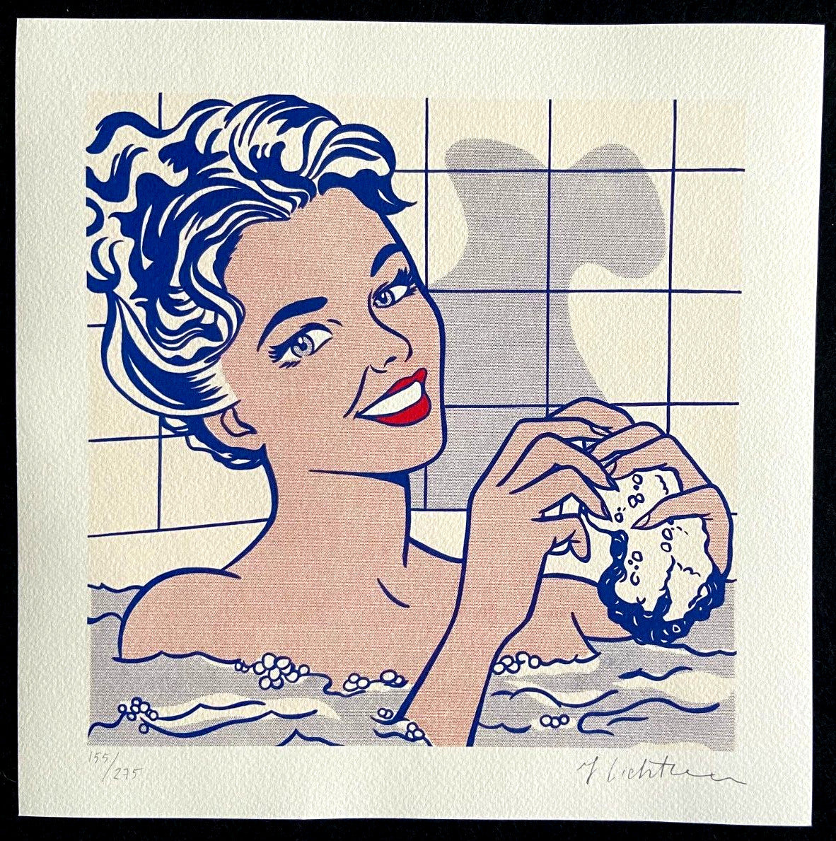 Rare Signed Numbered Lithograph by Roy Lichtenstein with COA