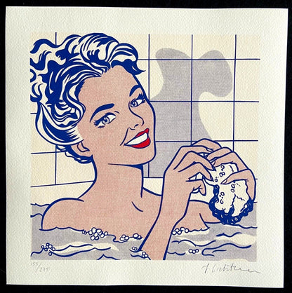 Rare Signed Numbered Lithograph by Roy Lichtenstein with COA