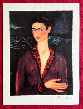 Frida Kahlo Lithograph Coa Numbered By Hand Signed Limited To 275