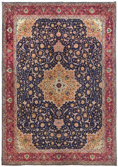 Vintage Handmade Oriental Rug 10X13 Ft Classic