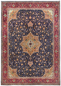 Vintage Handmade Oriental Rug 10X13 Ft Classic