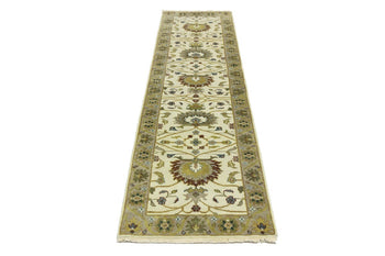 2'6X10 Ft Handmade Peshawar Runner Rug Oriental