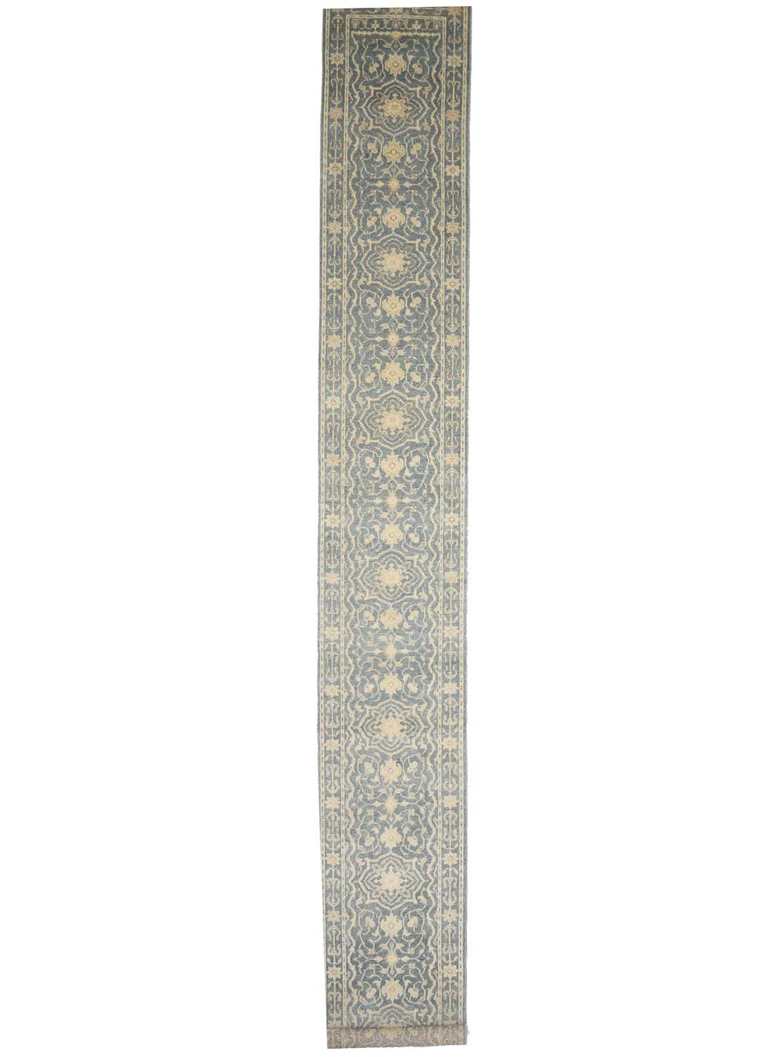 2'6X19'9 Hand-Knotted Oriental Rug Floral Style Transitional Hallway Carpet