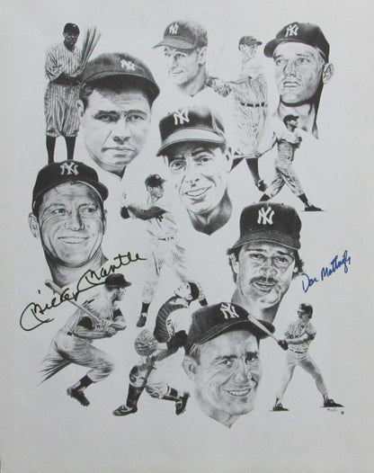 Mickey Mantle/Don Mattingly Yankees Dual-Signed